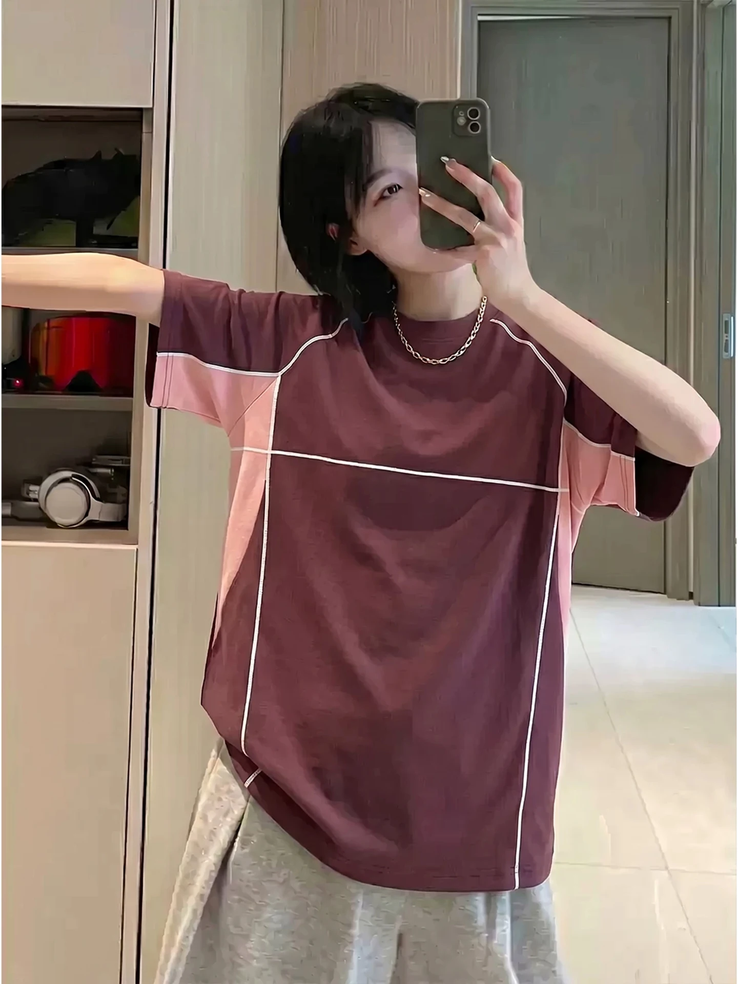 Ropa de ciclismo con sensación refrescante, camiseta de manga corta para mujer, camiseta deportiva a rayas rojas y blancas con protección solar para verano y exteriores