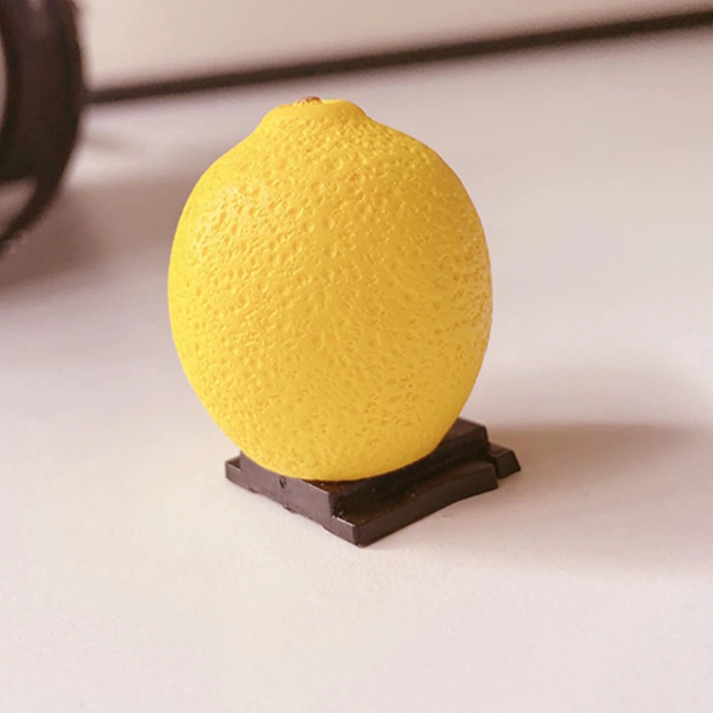 

8pcs Mini Artificial Lemon Fruit Model Fake Lemon Decorations for House Office Living Room Market Party Layout Scene