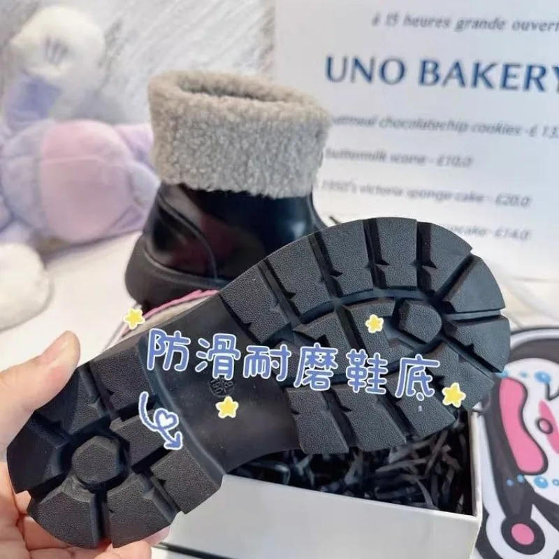 Kawaii Sanrio Kuromi Anime Y2k Fashion Soft Shoes Cute Cartoon Sweet Board Boots Sneakers Lovely Christmas Gifts for Girls