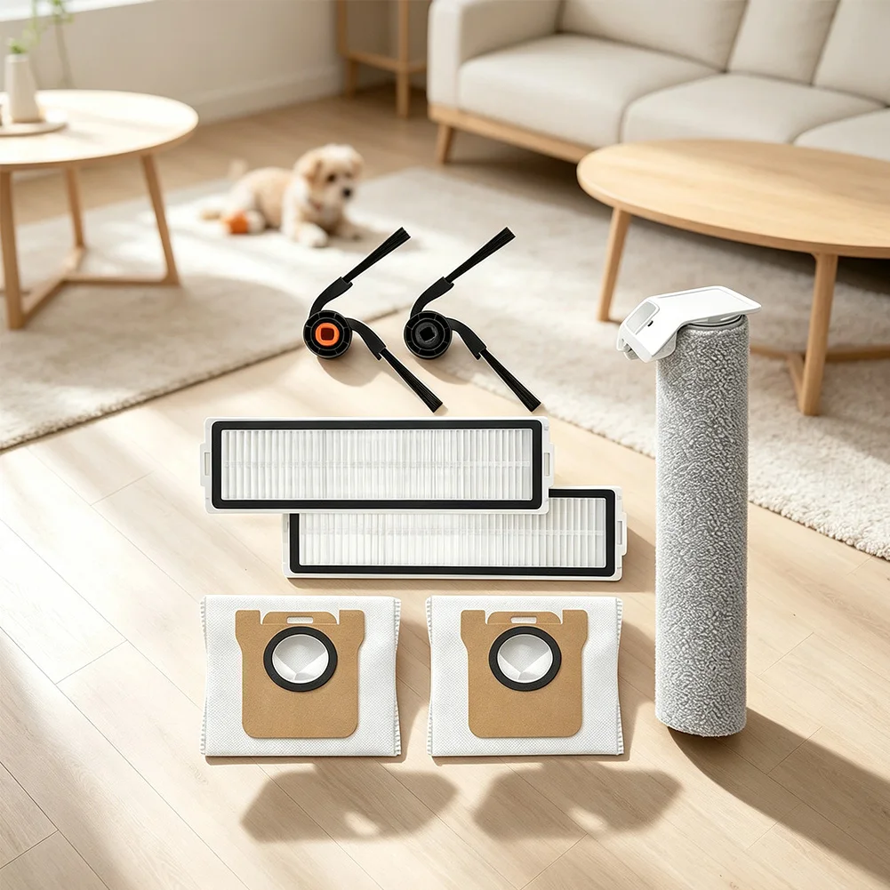 Filter Dust Bag Side Brush Mopping Roller Kit For XIAOMI For MIJIA 7C/QV41CN 6/PV32CN Robot Vacuum Cleaner Replacement Kit