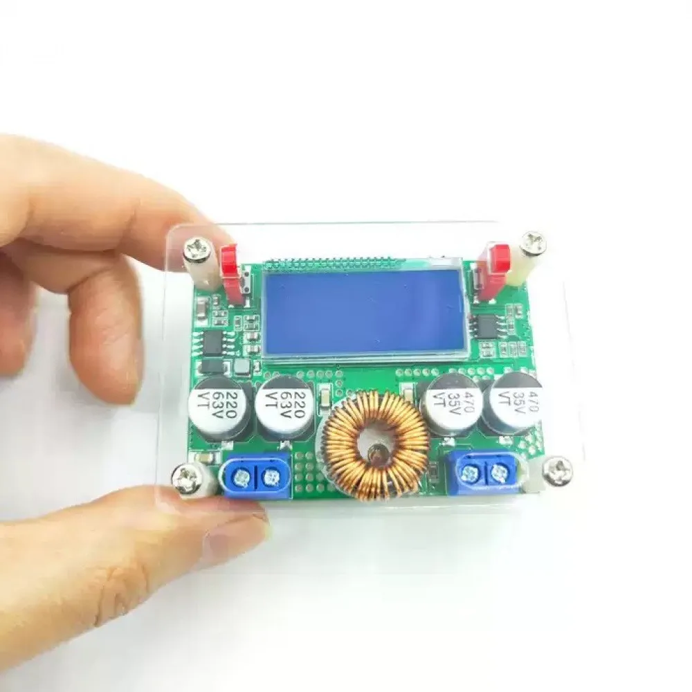 

8-60V Adjustable Step-down Regulated Digital Control Power Supply Module with Dual-Display LCD Screen Voltage and Current Meter