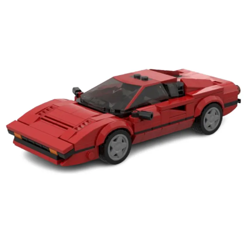 

Набор строительных блоков из мелких частиц из 307 предметов для сборки спортивного автомобиля/гоночного автомобиля в стиле 80-х годов, классическая модель игрушечного подарочного набора.