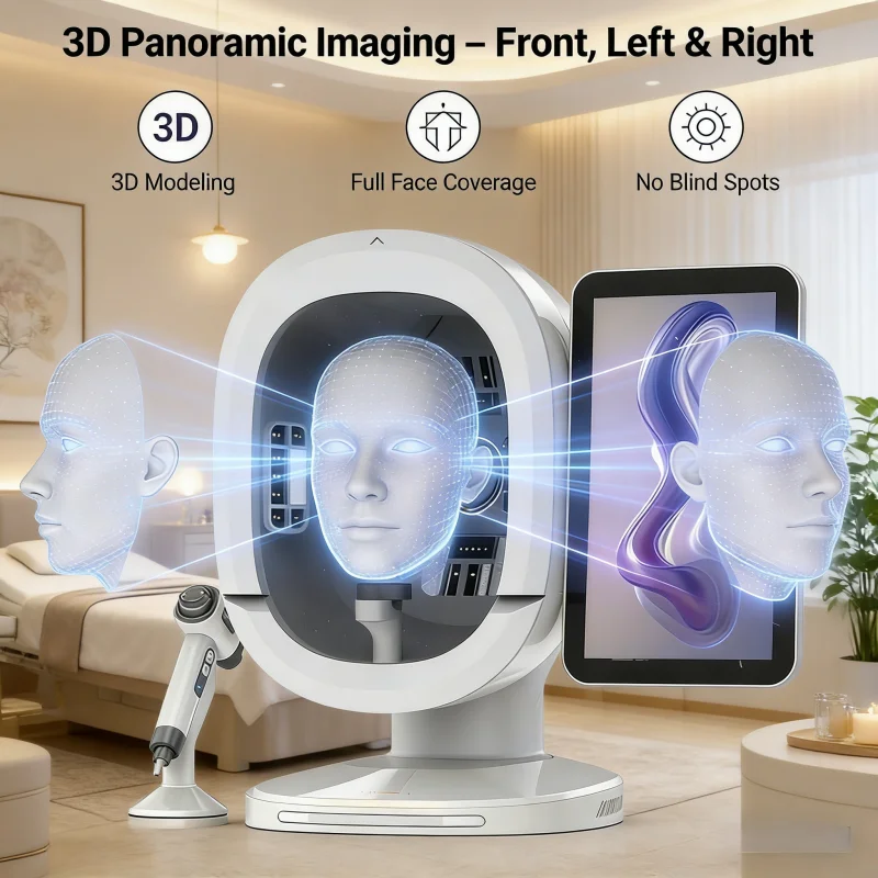 

Интеллектуальный прибор для тестирования и анализа красоты, построенный с технологией AI, интеллектуально анализирует проблемы глубокой кожи.