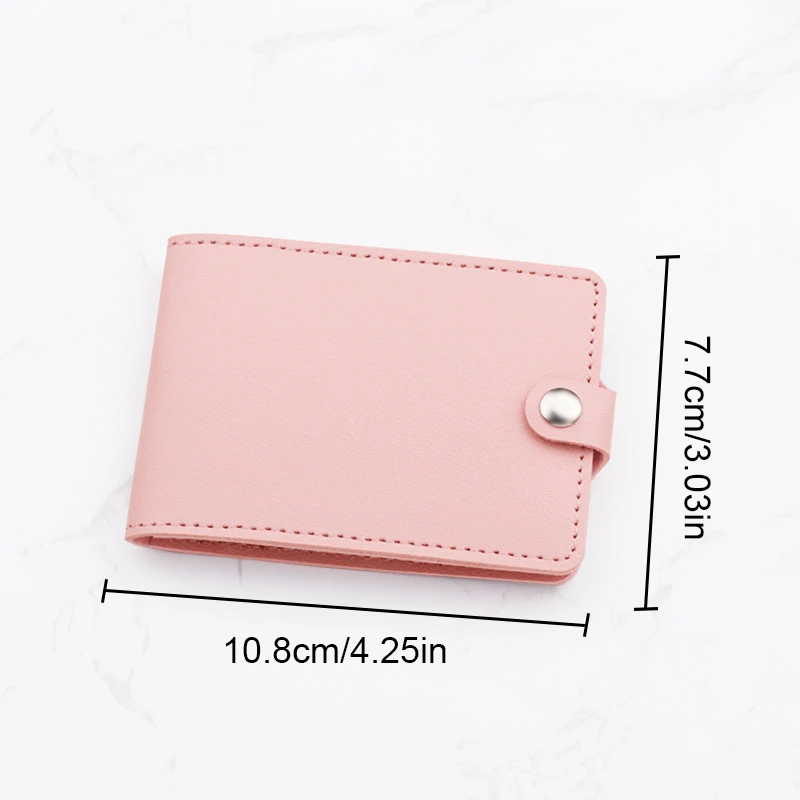 2/4/6Card Slots Driver License Cover Ultra Thin Id Card Holder Female Pu Leather Business Wallet Solid Color Card Wallets