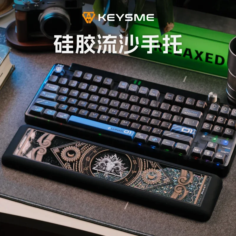 Keysme Mars 03 Wrist Rest Keysme Mouse Pad KDA Keycaps For Keyboard Hands Rest Wrist Holder Keyboards Pad Desktop Accessory Gift