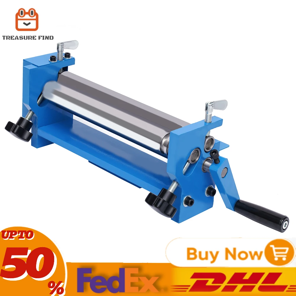 Portable Manual Pipe Bending Machine SJ 300 3 Rollers Sheet Metal Round Bending Machine Adjustable Hand Tube Bender