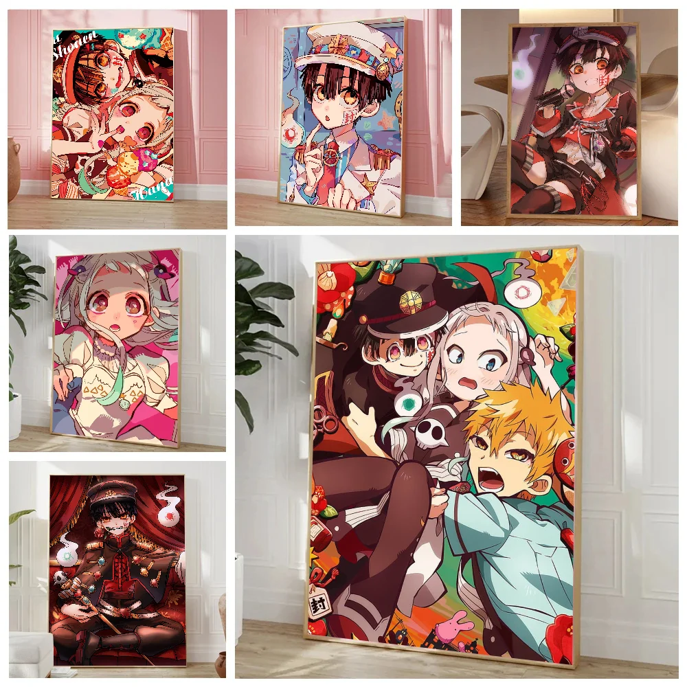 Anime Toilet-Bound Hanako-kun Poster Stickers Living Room Bedroom Entrance Cafe Wall Art Decoration Painting Room Home Decor