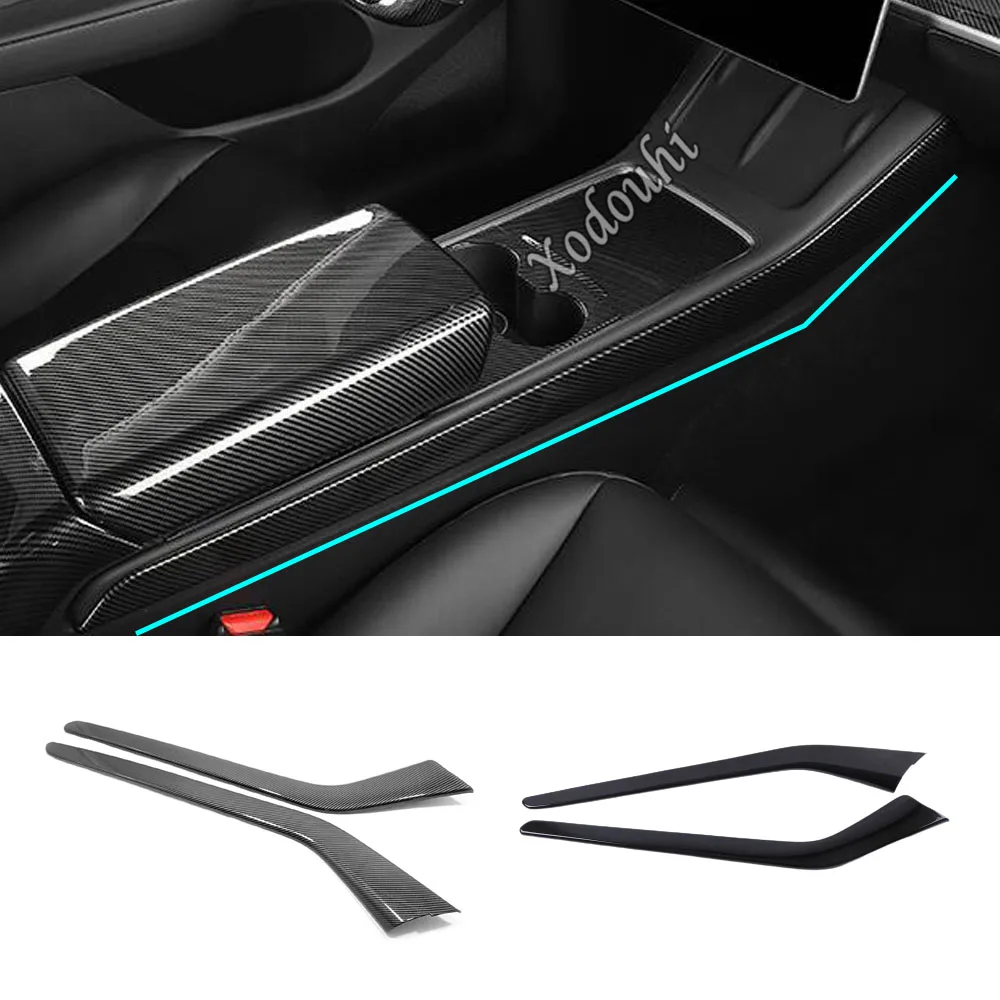 

Car Sticker Cover ABS Middle Front Shift Stall Paddle Cup Lamp Trim For Tesla Model 3 Model3 2017 2018 2019 2020 2021 2022 2023