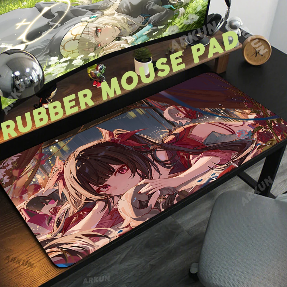 

Kawaii Hot Girl Sparkle Popular Top Honkai Star Rail Mouse Pad HD Computer Gamer Locking Edge Non-slip XXL 90x40 Keyboard PC Pad