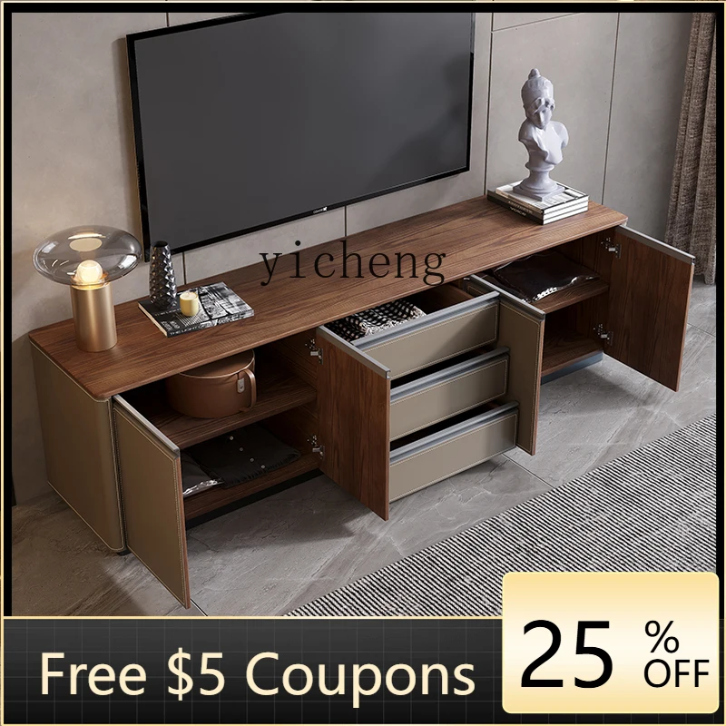 

XX ТВ-шкаф для гостиной, многофункциональный шкафчик, прикроватная тумбочка, седло из кожи, массив дерева