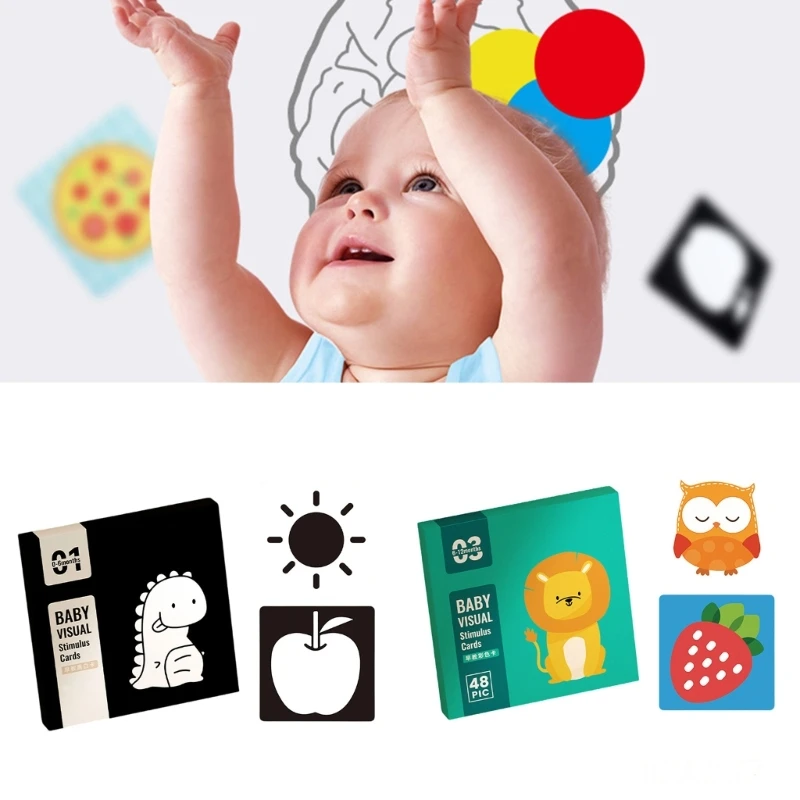 W89C Baby Flash Cards High Contrast Bab