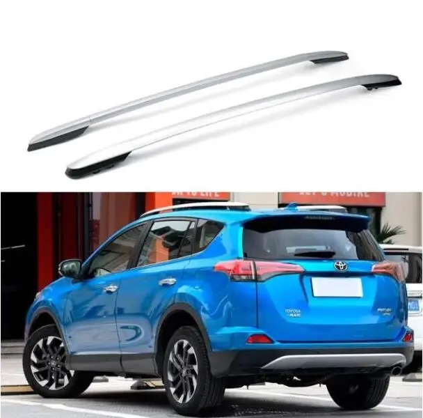 Roof Rack For Toyota RAV4 2014-2019 Aluminum Alloy Rails Bar Luggage Carrier Bars Top Cross Bar Rack Gloss