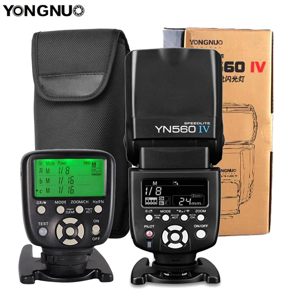 Yongnuo YN560IV Speedlite 2.4G Wireless Radio Master Slave Flash YN560 IV for DSLR Camera Canon Nikon Sony Pentax Olympus Fuji