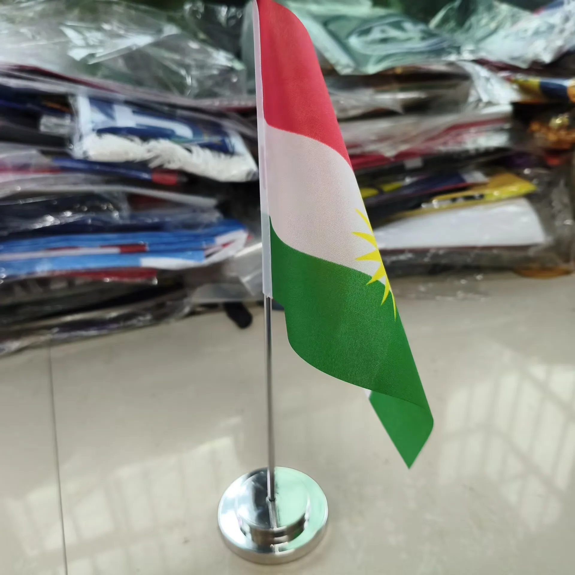 aerlxemrbrae   14x21cm Office Desk Flag Of   Kurdish     Banner Polyester  Kurdistan   National  banner