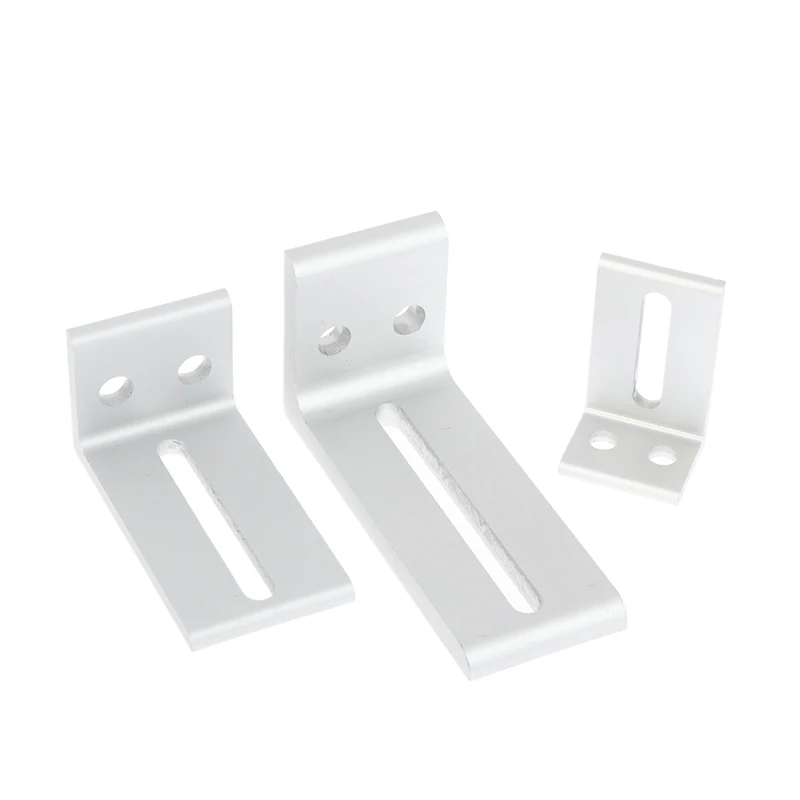 New 1/2Pcs Aluminum Profile Frame Layer Plate Support Brackets 2020 3030 4040 Outer Side Fixing Parts