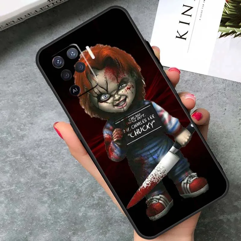 Chucky Doll Horror Movie Case For OPPO A98 A78 A96 A76 A15 A16 A17 A77 A57 A54 S A94 A74 A53 A5 A9 A91 A93 A52 A72