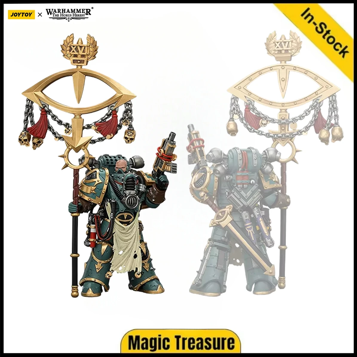 【In Stock】JOYTOY  The Horus HeresySons of Horus Maloghurst The Twisted, The Warmaster's Equerry 1/18 Action Figure