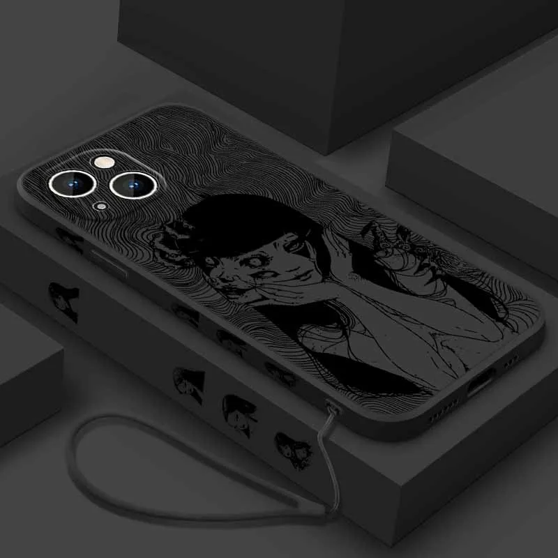 เคสโทรศัพท์ลาย Tomie Kawakami สุดหลอน สำหรับ Xiaomi POCO X7 X6 X5 X4 X3 NFC GT M6 M5 M4 F6 F5 F2 F1 Pro แบบน้ำพร้อมเชือกคล้อง