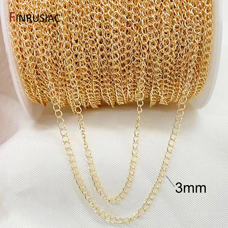 14K echt vergoldete 1,3 mm dünne Kette für DIY-Schmuckherstellung, Großhandel mit Messingketten, Zubehör – Detail 21