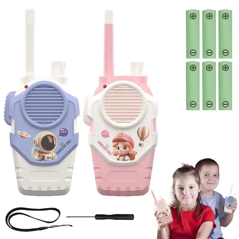 Walkie Talkies For Kids Rechargeable 2 Pack Outdoor Camping Games Toy Long Range Outdoor Yard Toy With Lanyard For Kids Adults