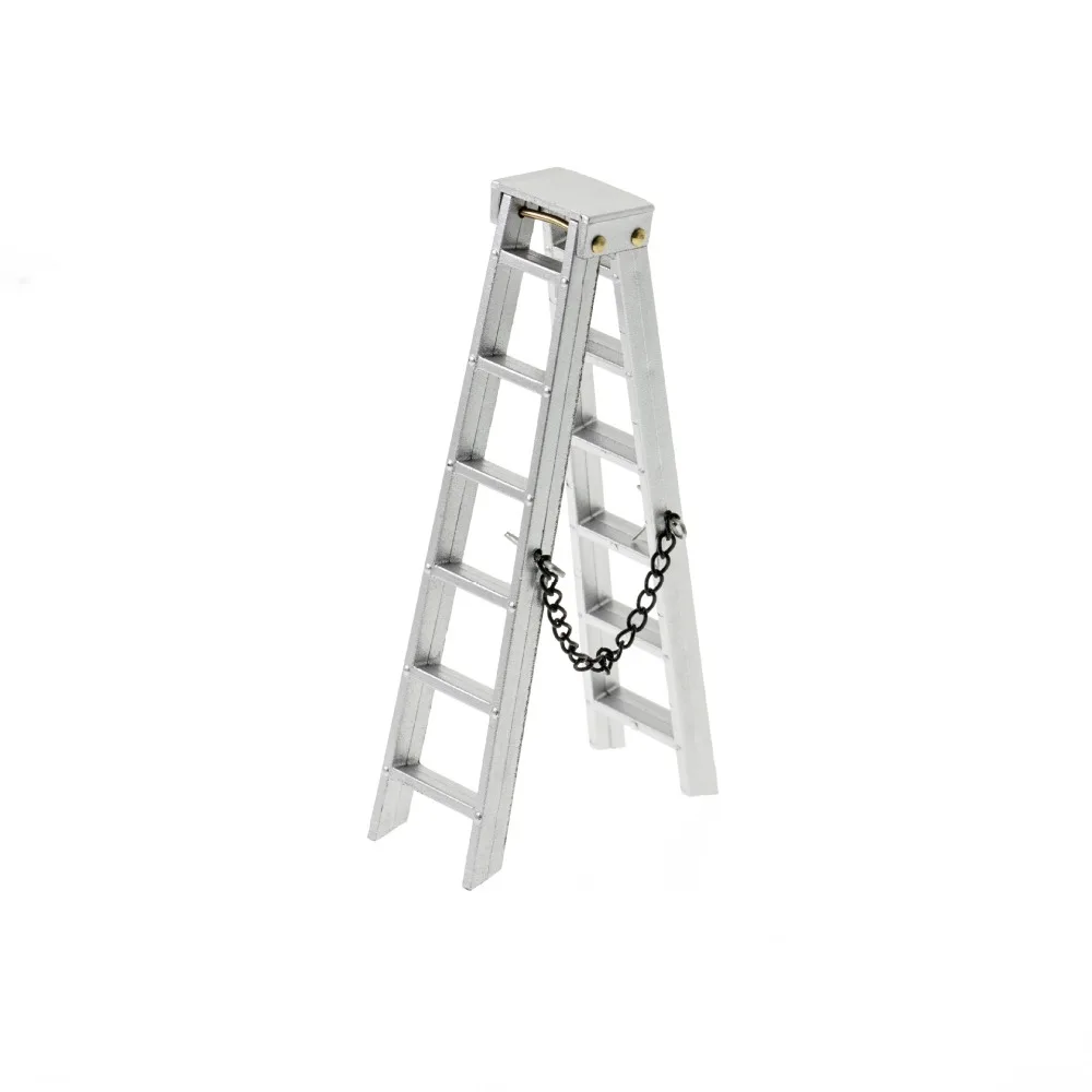 

RC Rock Crawler 1/10 Scale RC Crawler Ladder 100MM 150MM Simulation Climbing Car Ladder Silver Plastic Mini Ladder RC4WD D90