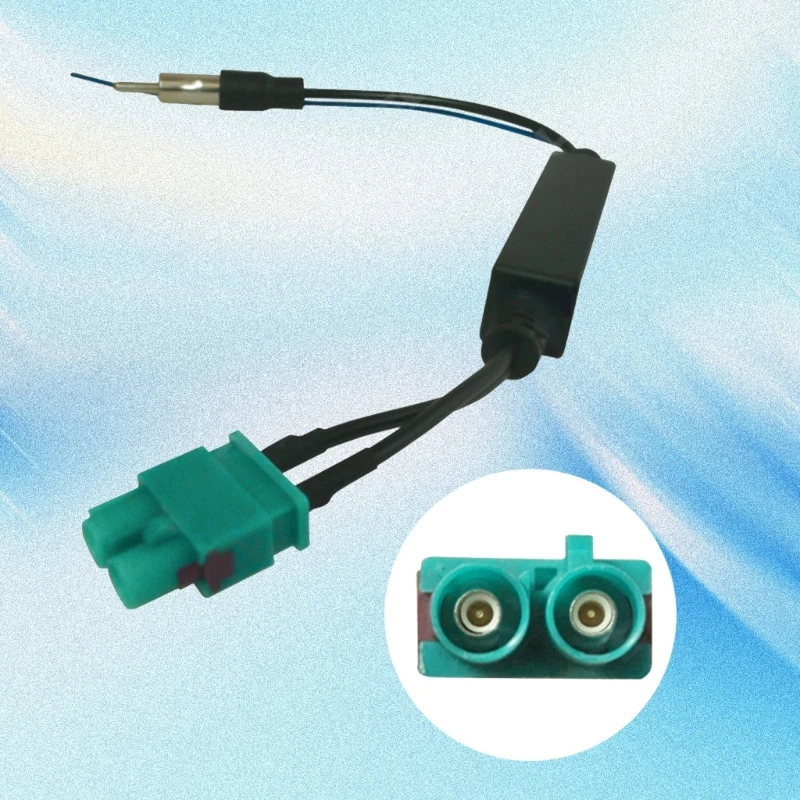 Double Fakra Car Radio Antenna Adapter Fakra Plug Vehicle Aerial Stereos FM Navigation Connector Cable