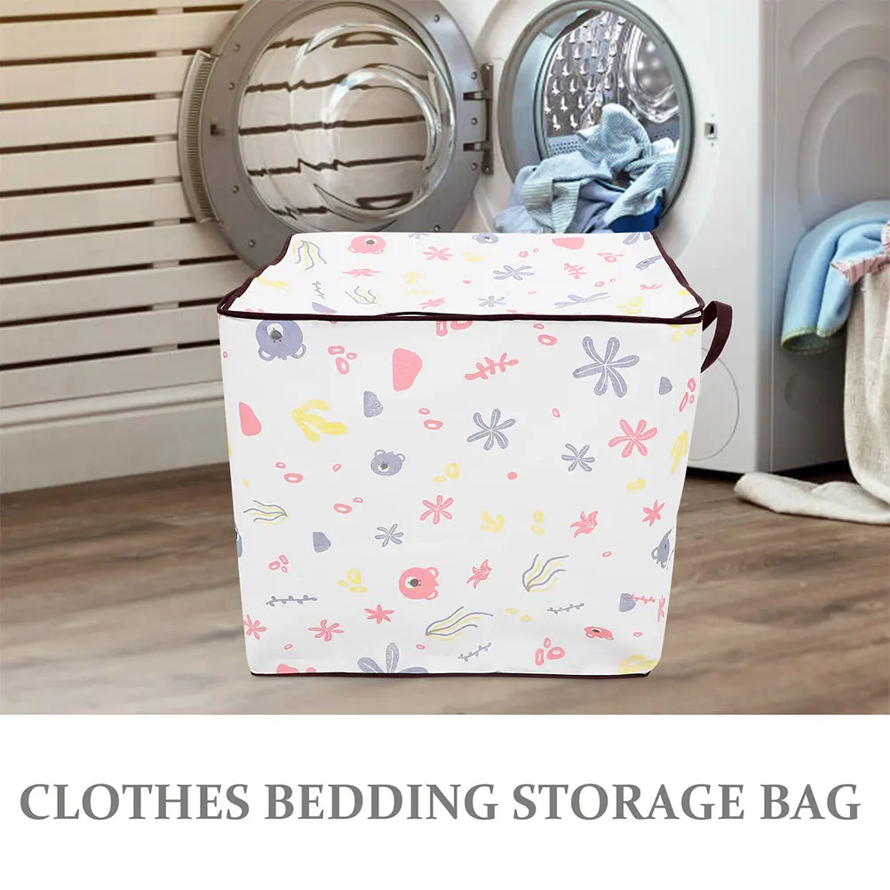 

2pcs Zipper Storage Bag Quilt Organizer Large Capacity Blanket Pouch Bedding Bag For Clothes Household Moving Bags Portable