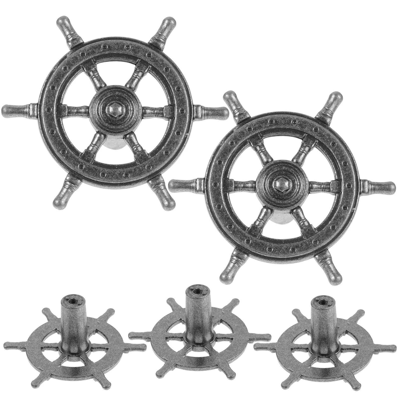 

5Pcs Silver Drawer Pull Handle Sturdy Retro Design for Cabinets Dresser Knobs Pulls Dresser Knob Handles