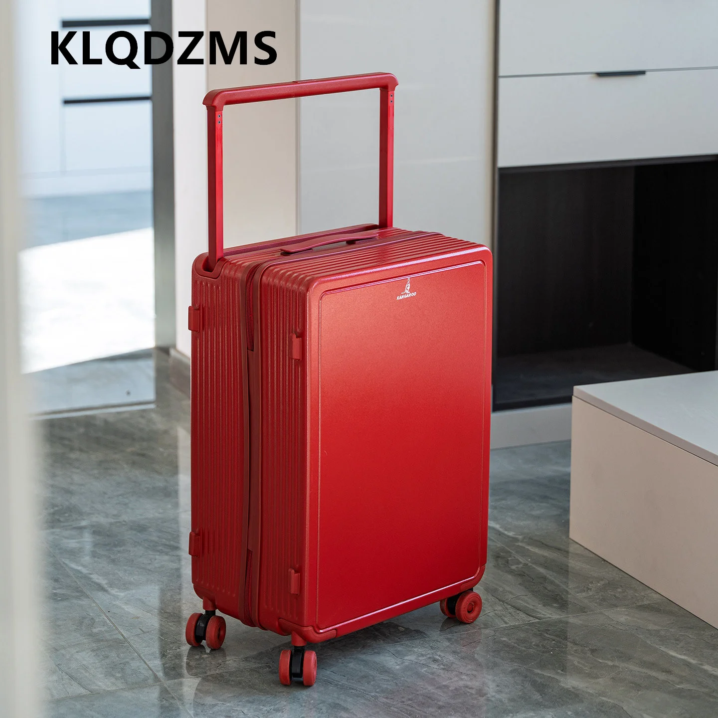 KLQDZMS Koffer für Damen, Reißverschluss-Boardingbox, Herren-Trolley-Koffer mit Aluminiumrahmen, 20, 24, 26, 28 Zoll, großes Fassungsvermögen, Reisegepäck