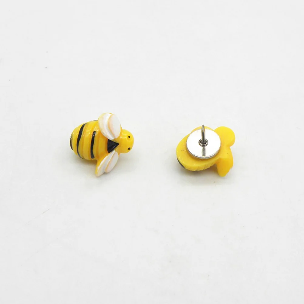 

30Pcs Bee Cartoon Pushpins Decorative Thumbtacks for Office School Home Cork Boards Creative Paper Brads Bulk Pack