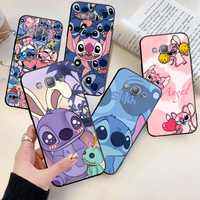 Stitch Angel Ohana Cute For Samsung Galaxy A9 A8 Star A9S A7 A6 A5 A3 Plus 2018 2017 2016 Silicone Soft Black Phone Case Fundas