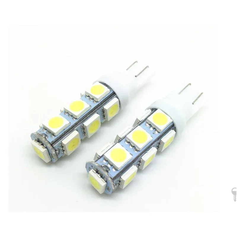 100pcs Car Auto LED T10 194 168 W5W 13 led smd 5050 Wedge LED Light Bulb Lamp 13SMD White  Clearance Lights DC12V