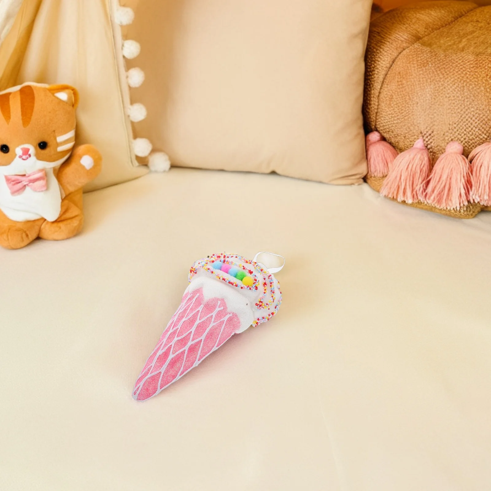 

Realistic Ice Cream Prop for Party Decor Cosplay Photo Shoots Giant Plastic Dessert Display Props Easy to Use Lightweight