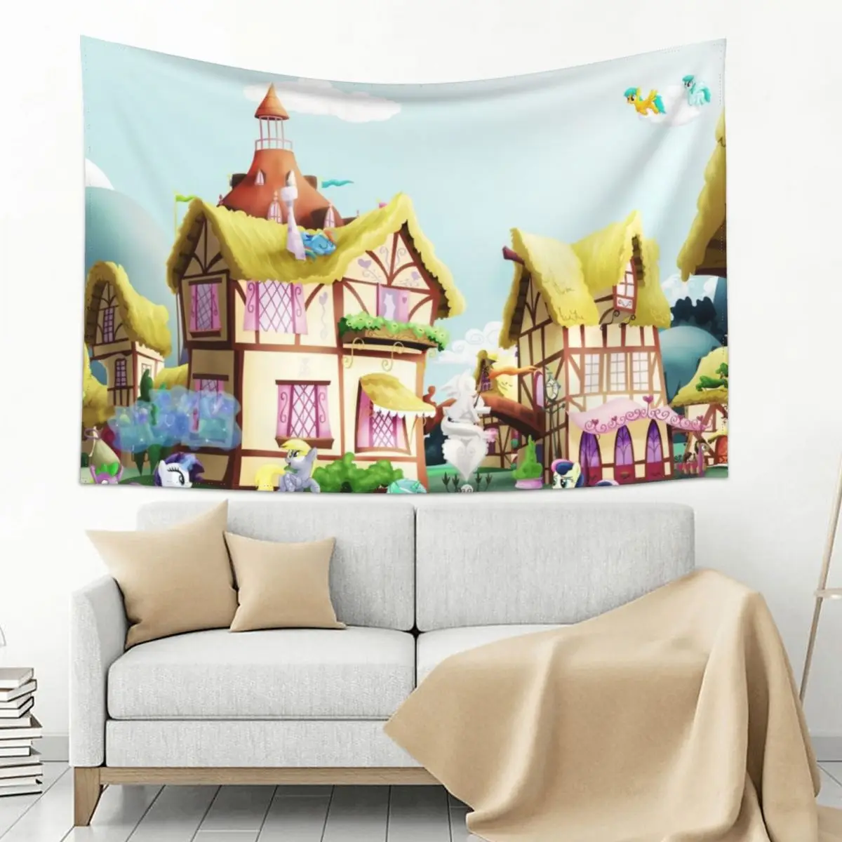 

Ponyville, Noon Tapestry Home Decoration