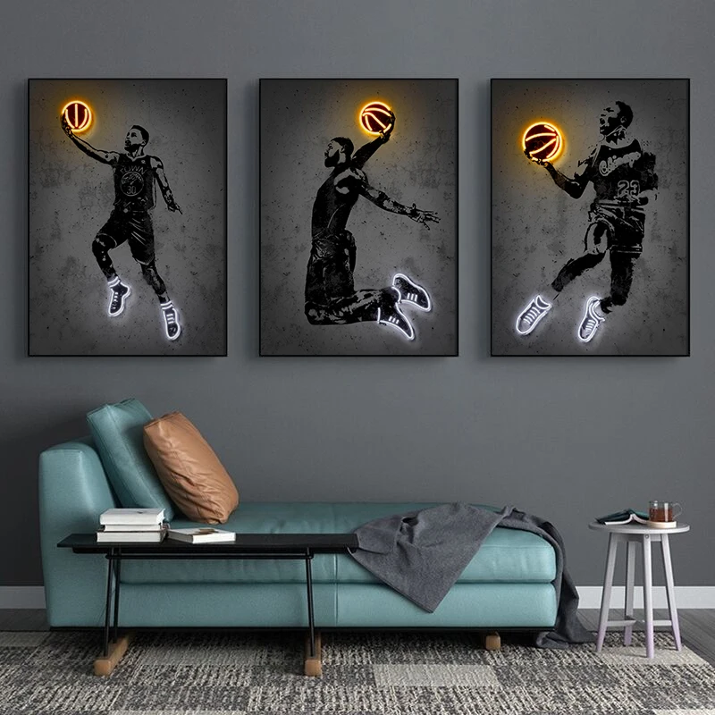 Neon Basketball Wal… - image