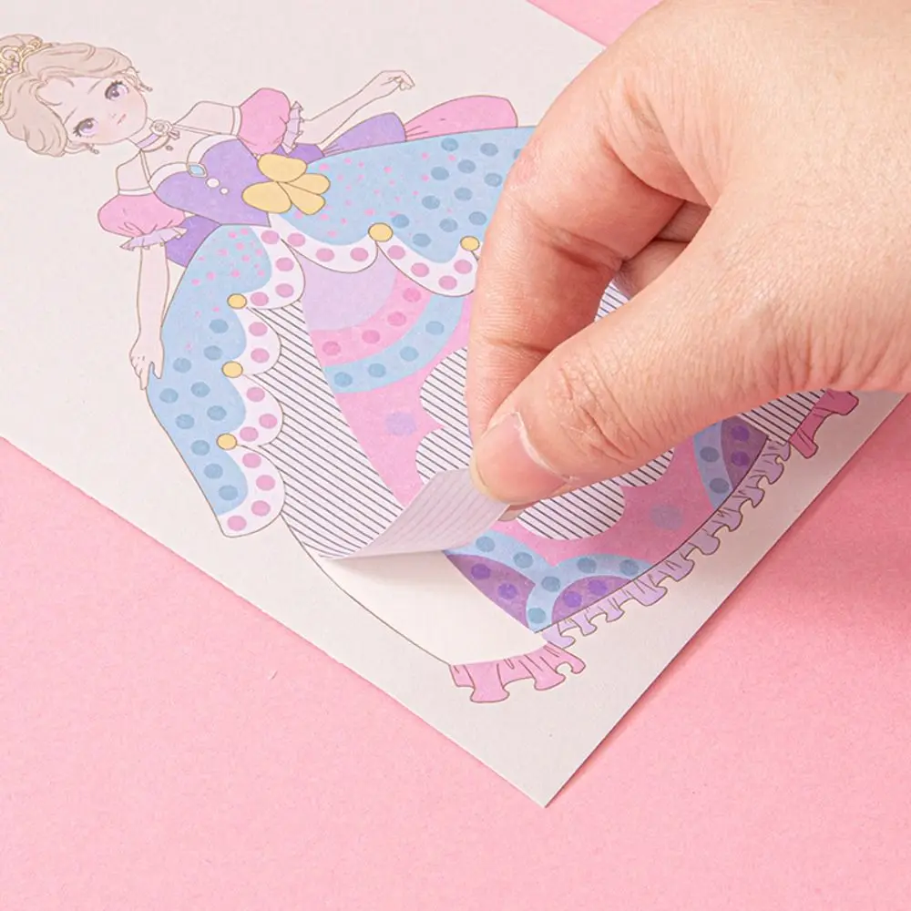 Album Journal Make Your Own Princess Sticker DIY Scrapbooking Personalized Little Girl Makeup Outfit Stickers Hand Account