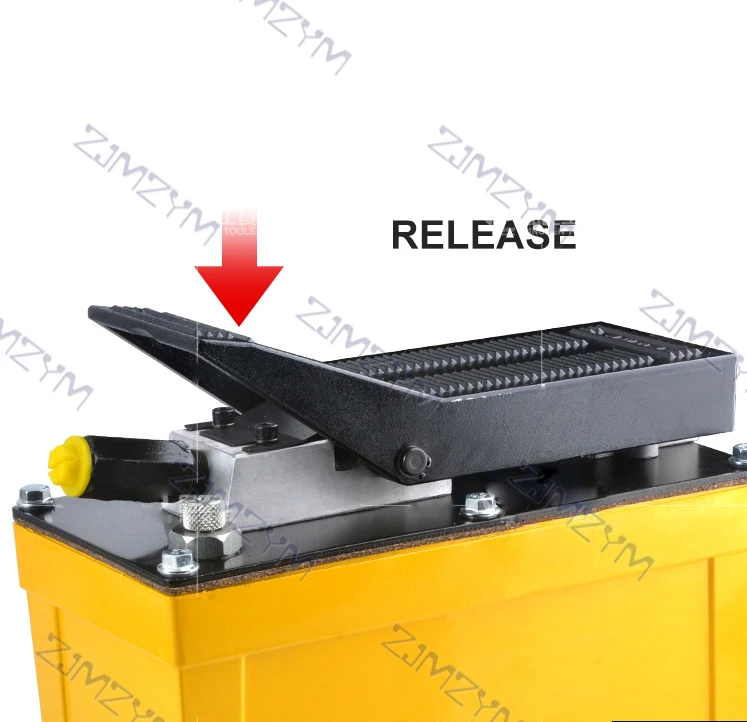 70Mpa Pneumatic Hydraulic Foot Pump 700bar/1000psi Auto Beam Corrector Parts Sheet Metal Repair Pneumatic Foot Pump 1700cm³