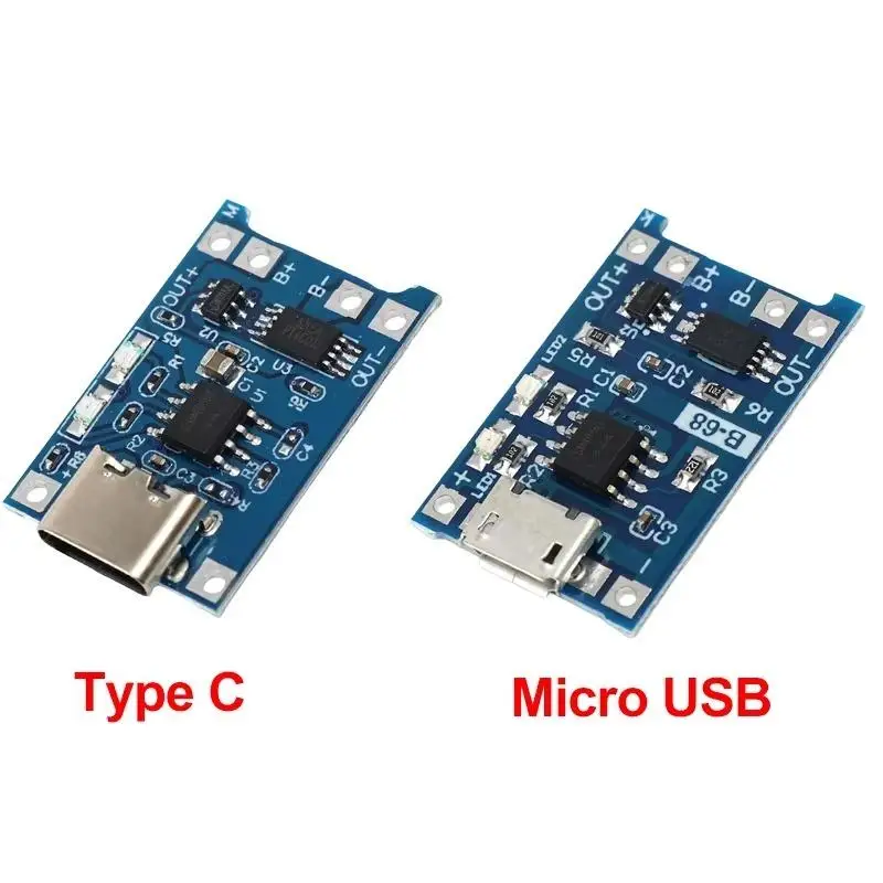 1A Lithium Battery Charger PCB Module Multiple Interfaces Low Heat Fast Charging for DIY Portable Power Bank Making