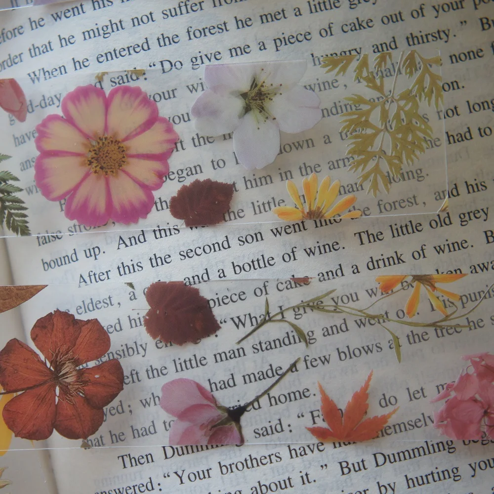 

5 Sheets Herbarium Specimens PVC Card Gift Tag Gift Decoration Scrapbooking Background DIY Sticker