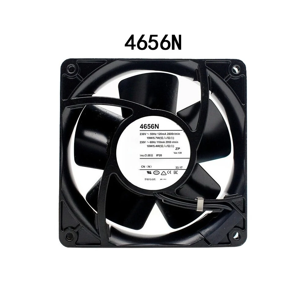 

Brand new FOR Ebm-paps mute Fan 19/18W 120/115mA 4656N 120*120*38mm Axial flow fan