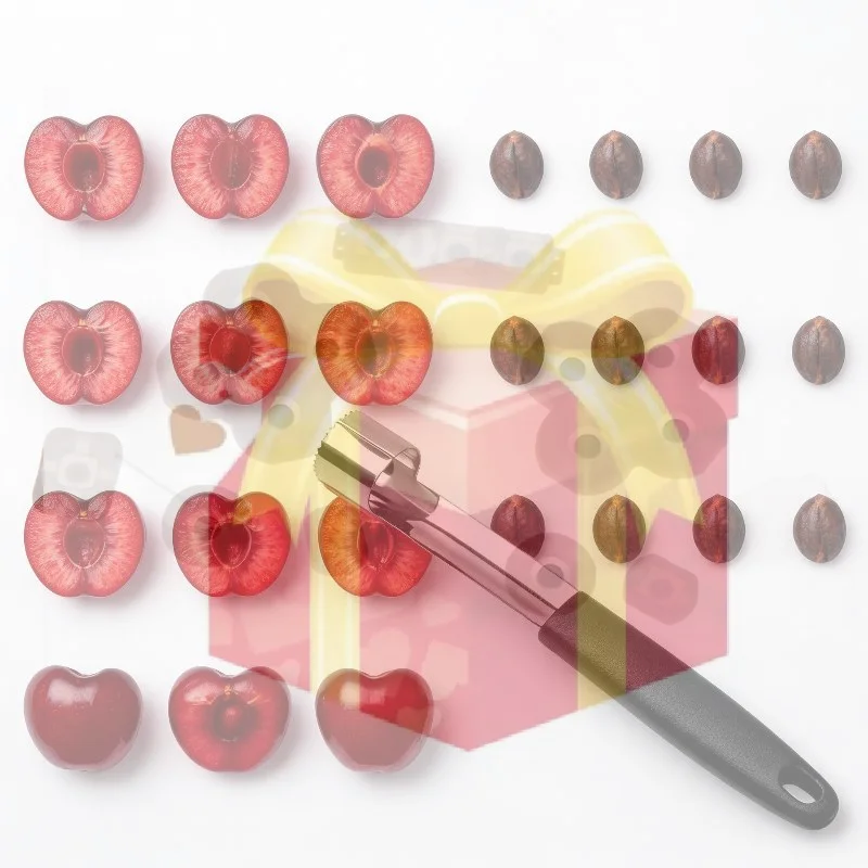 

【HG】Stainless Steel Cherry Corer With Non Slip Handle And Sharp Blade For Home Kitchen Baking And Fruit Prep