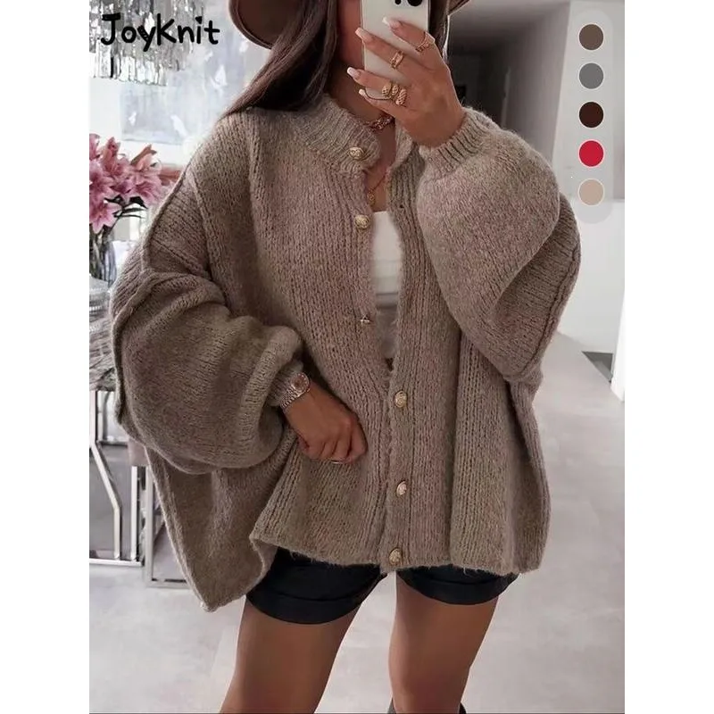 

Button Cardigan Sweater Women's Knittedwear Spring 2026 Cross-Border Fashion Casual Style Other Fabric Other Use
