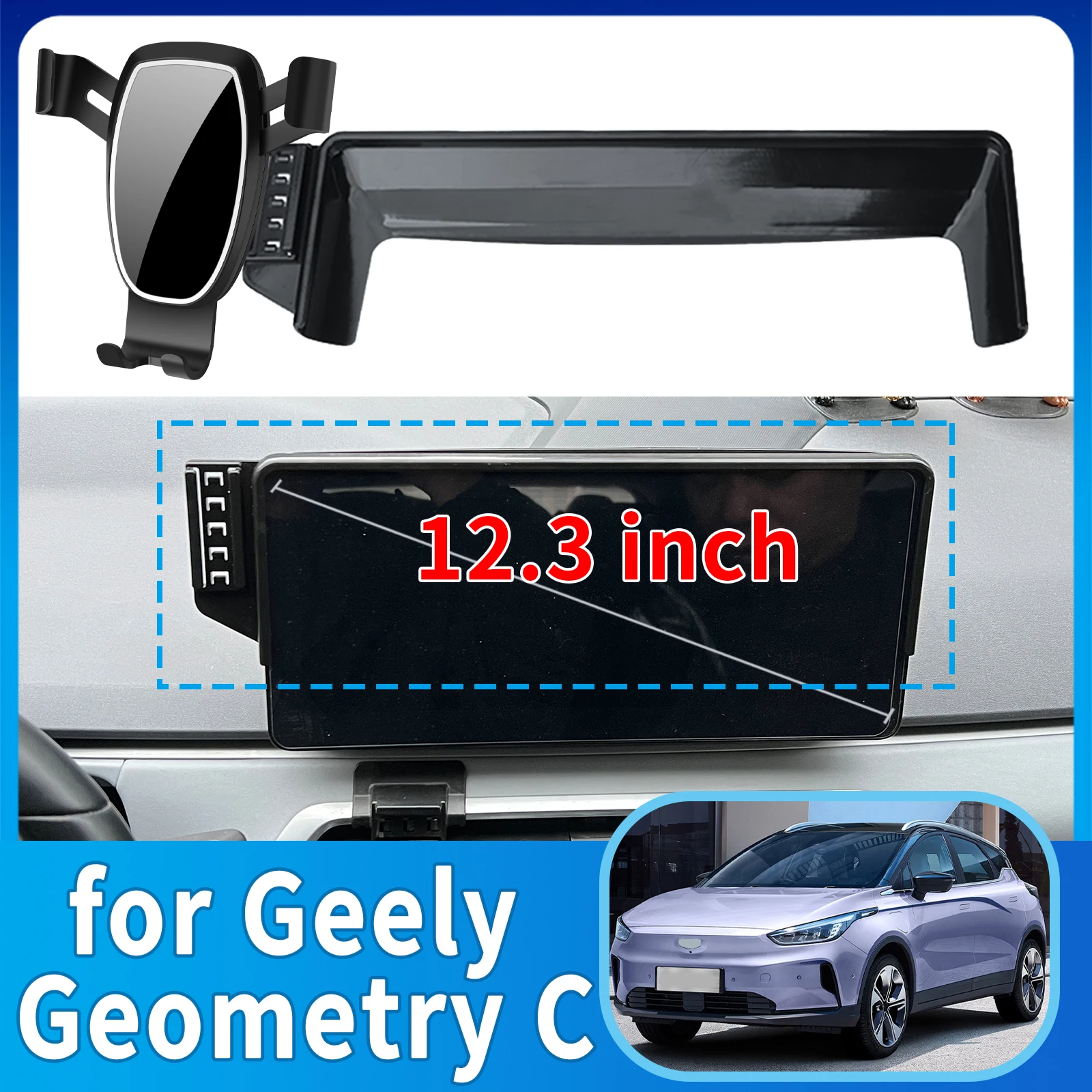 

fit for Geely Geometry C Anti-Shake Screen Base Phone Holder Mount Stand ​​ Dedicated Car​​ accessoires