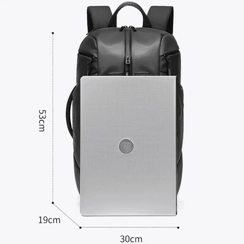 Travel Backpack Men Laptop 15.6 Inch Black Business Backpacks Multifunction Waterproof Sport Bag Fashion Pack for Male Outdoor