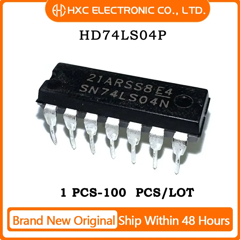 

10PCS/100PC HD74LS04P 74LS04 DIP14 100% New Original IC Chips