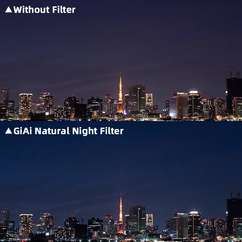 GiAi Natural Night Filter Lens 77mm 67mm 49mm 37mm-86mm Camera Filter For DSLR