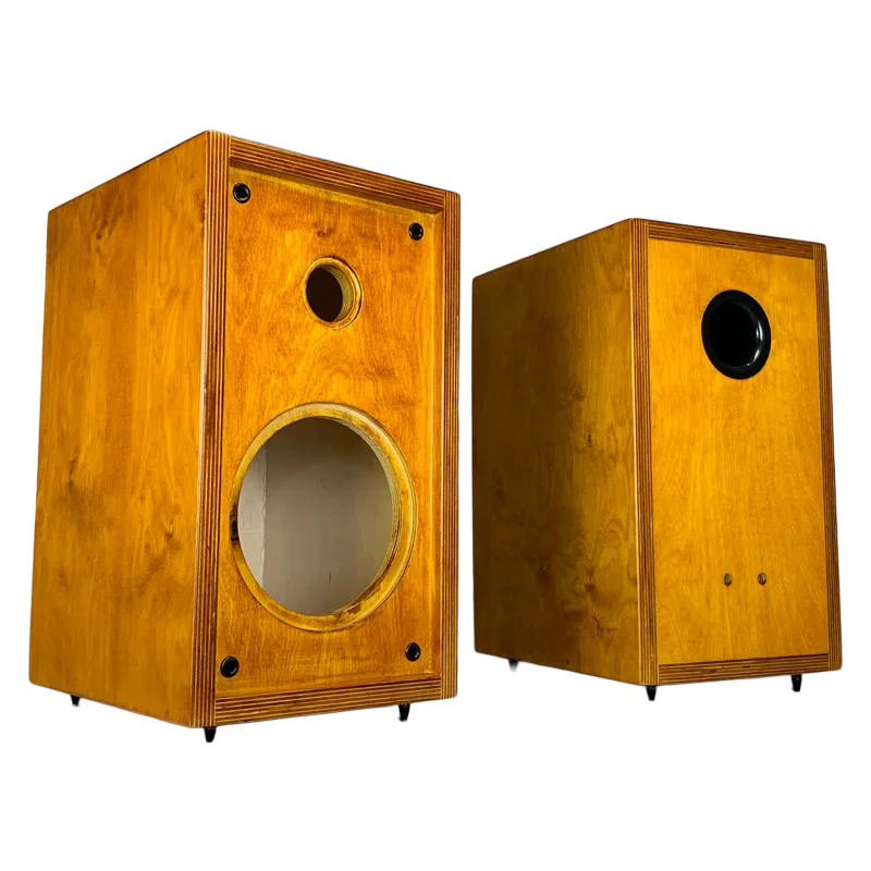 Craftsmen Customized One Pair 8 Inch Two-Way Empty Birch Plywood Speaker Cabinet Box Opend Panel Baffle Activity HIFI DIY