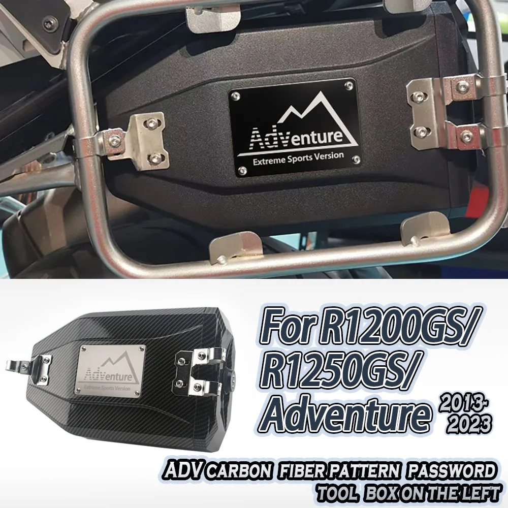 

Motorcycle Tool Box For R1200GS R1250GS LC Adventure Password Lock Toolbox Left Side Waterproof Tool Box 4.2 Liters Tool Box