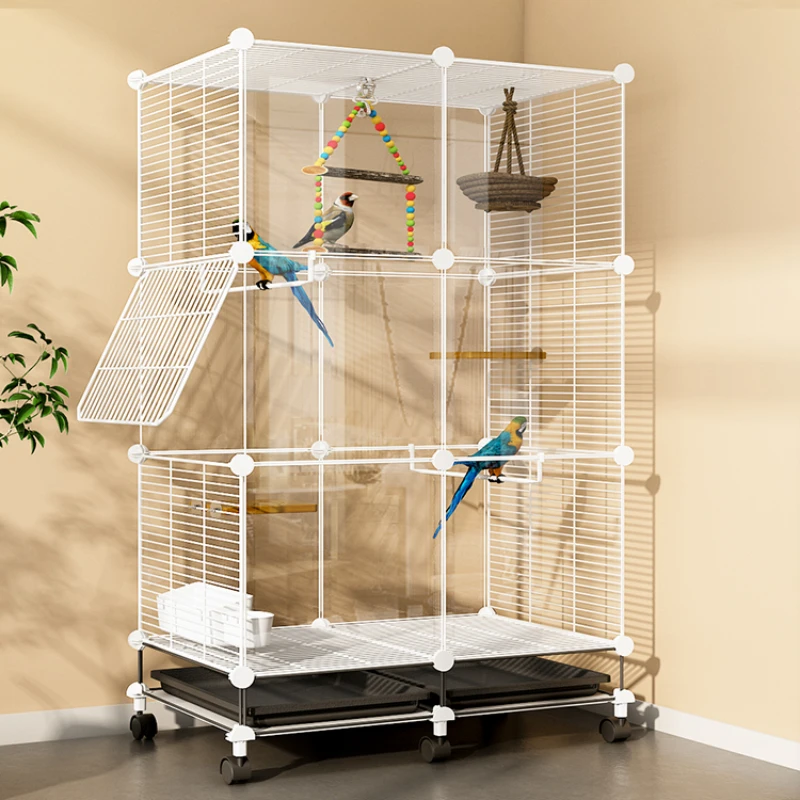 

Large Luxury Budgie Bird Cages Villa Breeding Outdoors Bird Cages Quail Southe Park Canary Jaula Pajaro Pet Products WZ50BC