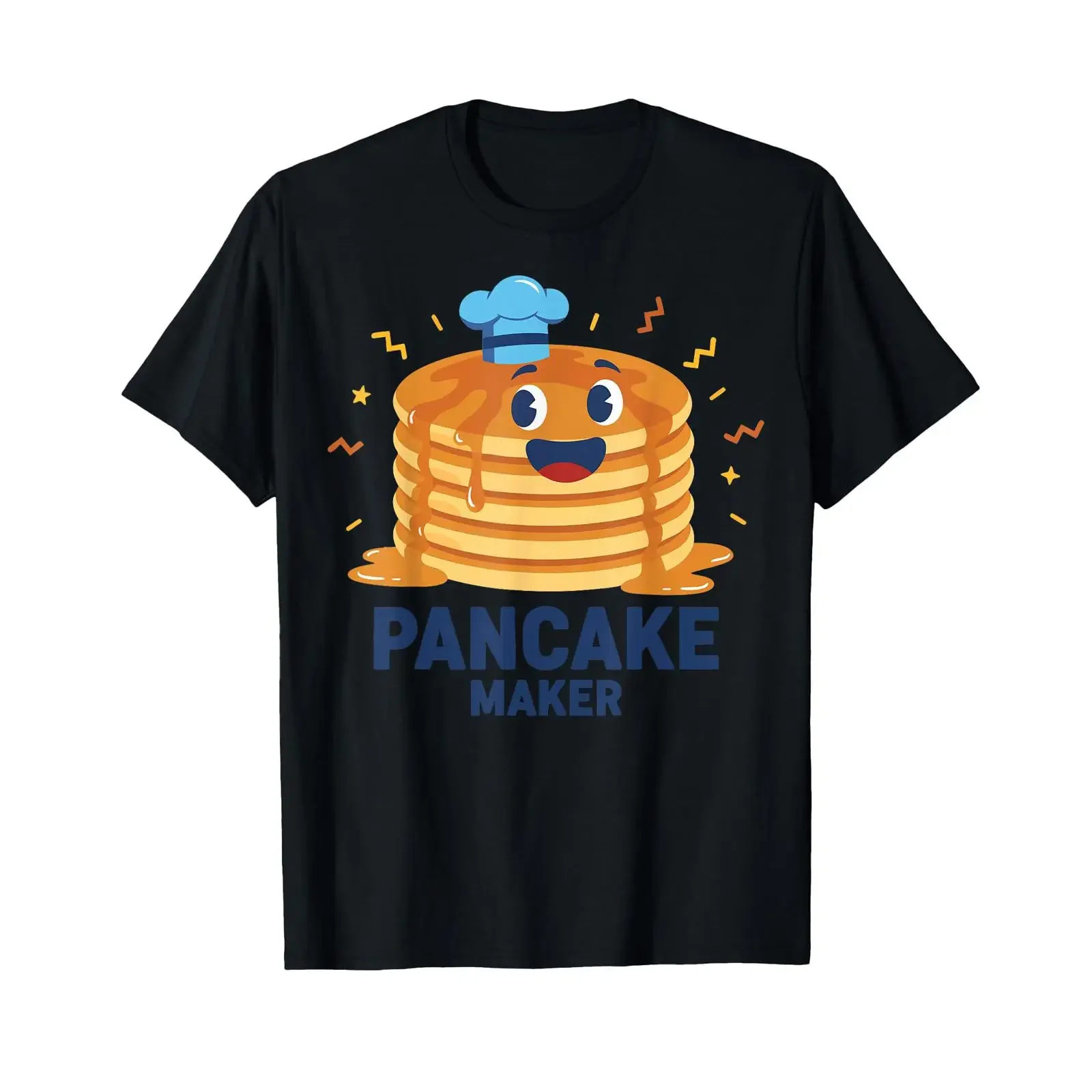 Breakfast Pancake Funny Brunch Coffee Bacon Food T Shirt vintage Washed homme Breathable streetwear Casual Unisex Slightly